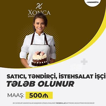 Aşpaz tələb olunur, Təndirçi, 18-29 yaş, 1-2 illik təcrübə