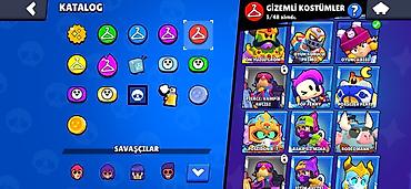 Digər kolleksiyalar: Brawl Stars hesabı – yüksək inkişaf etmiş kolleksiya - Ümumi — 13