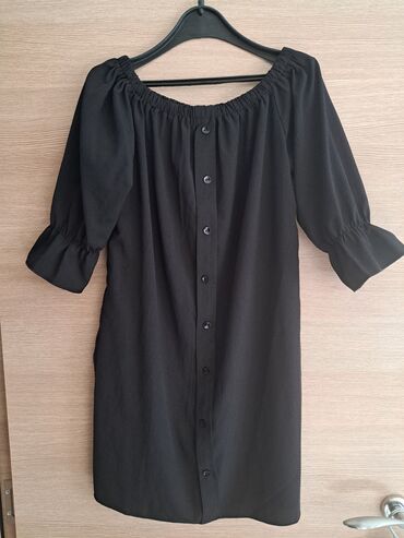 slip haljina: S (EU 36), M (EU 38), bоја - Crna, Drugi stil, Drugi tip rukava