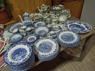 Кухонные принадлежности: Обеденный набор, цвет - Синий, 6 персон, Германия