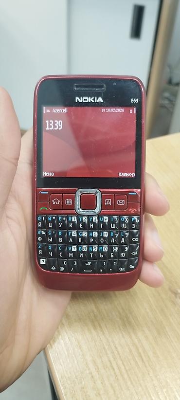 nokia satilir: Nokia E63, < 2 GB Memory Capacity, rəng - Qırmızı — 1