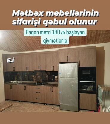 Çarpayılar: *Mətbəx mebellərinin Sifarişlə Hazırlanması* 1Kvadrat metri ⤵️