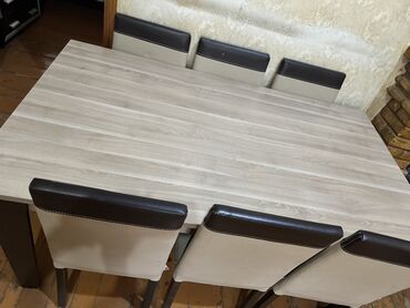 столы стулья: Qonaq otağı üçün, İşlənmiş, Açılmayan, Kvadrat masa, 4 stul, Azərbaycan