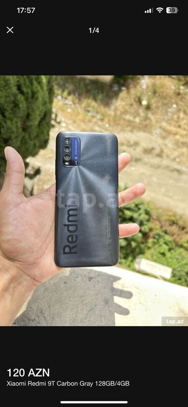 xiomi redmi note 5: Redmi 9T, 128 GB, rəng - Qara