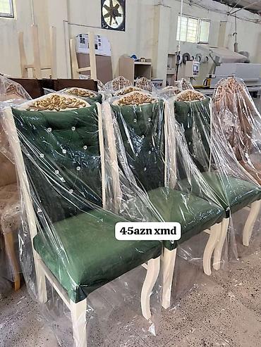 restoran stolları: - Məhsul: Yumşaq oturacaqlı taxta stullar - Dizayn: Klassik üslub — 1