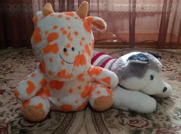 Игрушки: Мягкая игрушка хаски. Длина 70 см. В хорошем состоянии. Из
