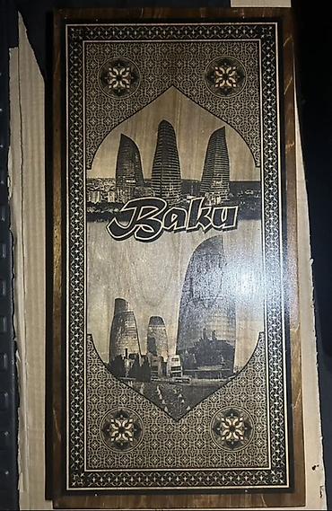 İdman və istirahət: Taxta nərd dəsti – milli ornament və təsvirlərlə - Material: bərk — 9