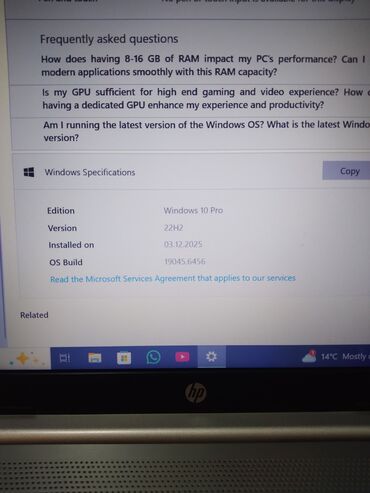HP: HP 15.6 ", Intel Core i5, 256 GB -da lalafo.az — 9 HP: HP 15.6 ", Intel Core i5, 256 GB — 9