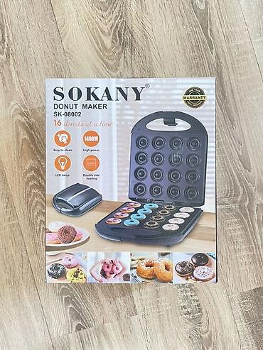 аппарат пончик: Донатница Sokany SK-08002 - Одновременная выпечка: 16 мини‑пончиков — 1