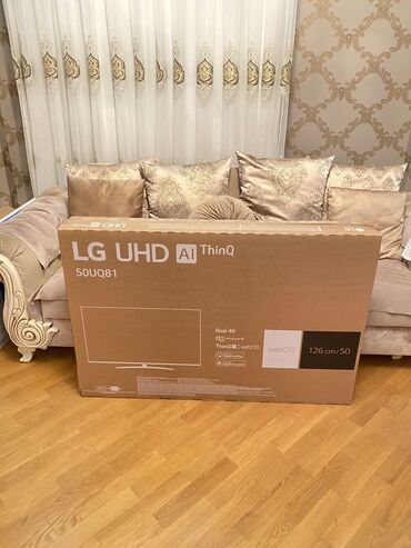 50 manata kiraye evler: Model kod:Lg 50UQ8100 8-ci seria Vietnam istehsali Teze (upakovka)