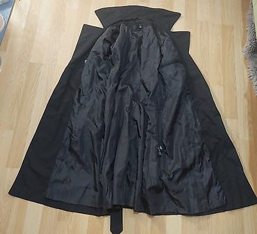 pull and bear obuca: H&M Crni ženski mantil klasičnog trench kroja, elegantnog i — 3