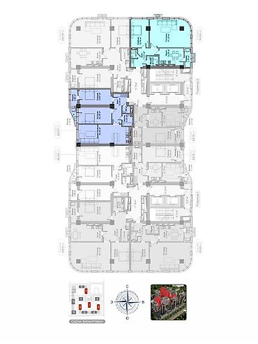 red centr: 3 комнаты, 100 м², Азия Молл Элитка, 4 этаж — 3