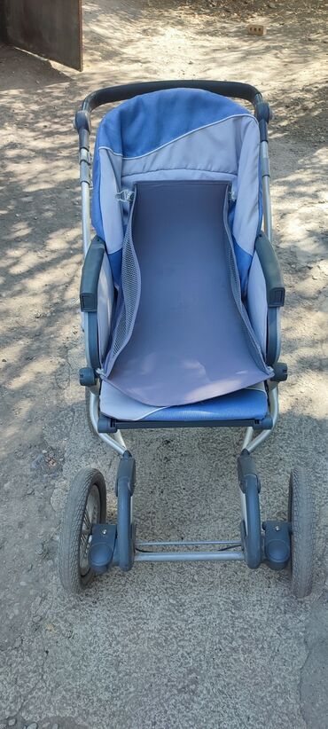 Коляски: Коляска, цвет - Голубой, Б/у — 4
