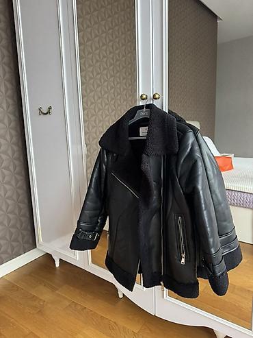 Плащи: Плащ, Stradivarius, S, цвет - Черный — 1