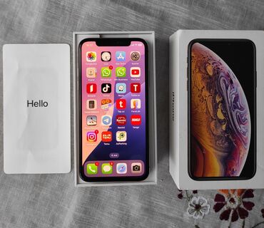 Apple iPhone: IPhone Xs, 64 GB, Qızılı, Barmaq izi, Simsiz şarj, Face ID