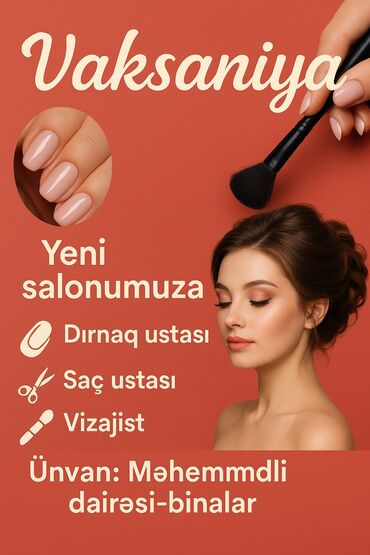 Əməkdaş axtarışı (vakansiyalar): Vizajist tələb olunur, Yerin icarəsi, 6 ildən artıq təcrübə