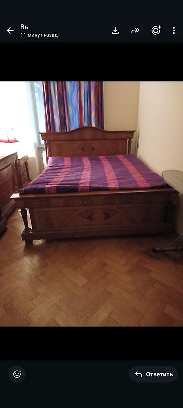taburet: Klassik üslublu yataq otağı dəsti - Material: tünd qəhvəyi rəng — 8