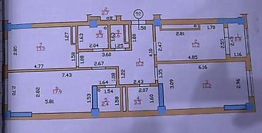 red centr: 3 комнаты, 85 м², Юг-2 мкр Элитка, 9 этаж, Дизайнерский ремонт — 8
