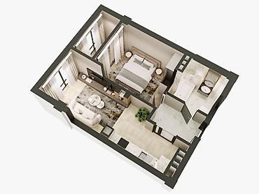 Продажа квартир: 2 комнаты, 46 м², Элитка, ПСО (под самоотделку) — 14