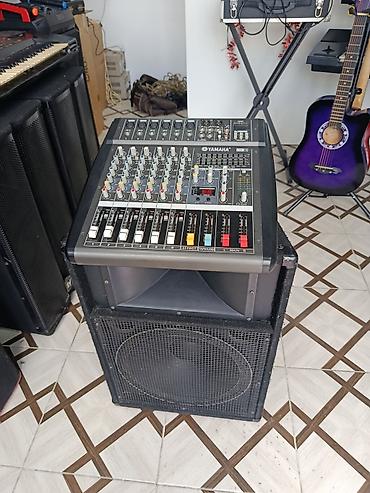 pul səkilləri: Yamaha EMX512SC powered mikser + passiv akustik sistem Məhsulun — 2