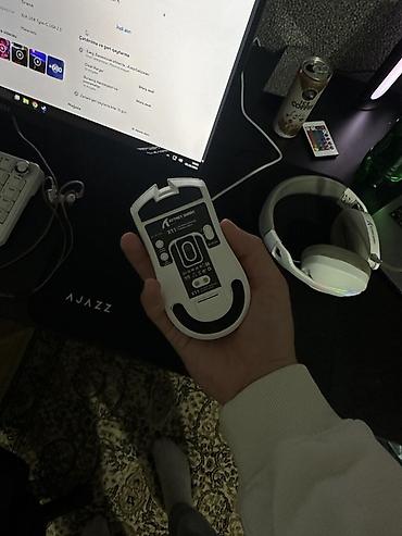 apple magic mouse: Attack Shark X11 simsiz/simli gaming mouse - Rəng: ağ - Bağlantı — 3