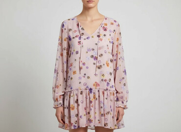 sukienki na wesele w kwiaty allegro: Women`s dress, size S