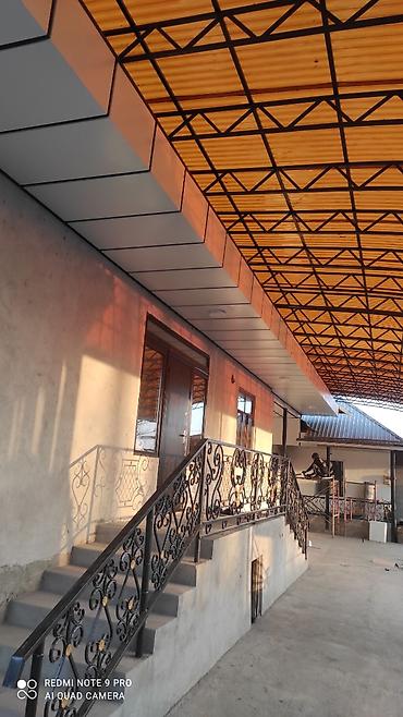 Фасадные кассеты (Туникафон): Туникафон от 650 сом за кв.м.
Парапеты,навесы,карнизы любой сложности — 1