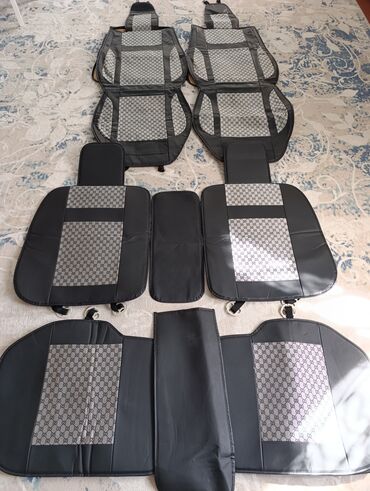 комплект ключей для автомобиля: Чехлы Экокожа, цвет - Серый, Universal Seat cover, Самовывоз, Платная доставка