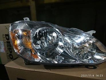 corola: Передние фары ; corolla 2003-05 год. Американец — 2