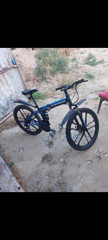 islenmis velosiped: Real aliciya endirim var ANMIER dağ velosipedi - Rəng: mavi-qara - — 3