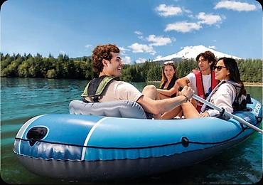водный мото: Надувная лодка Intex Excursion 5 Set 66325 Купить в Бишкеке Надувная — 3