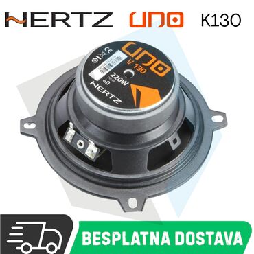 Ostala auto elektronika: Hertz Uno K 130 sistem ima 24 mm (0.9ˈ) membranu Neodimijum — 14