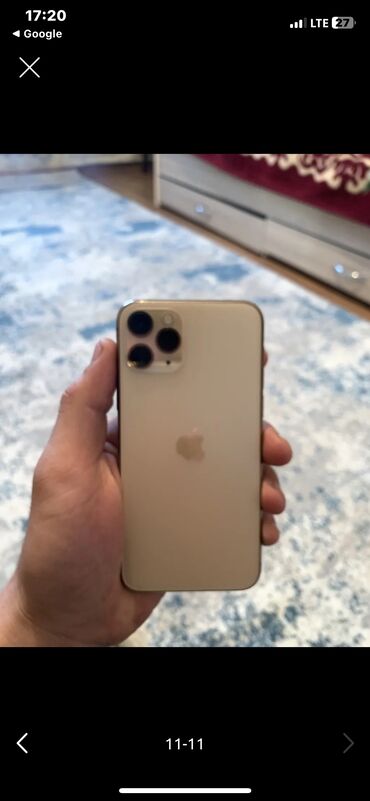 наушник оптом: IPhone 11 Pro, Колдонулган, 256 ГБ, Алтын, Заряддоочу түзүлүш, Каптама, 90 %