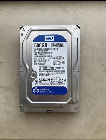 WD Blue Desktop Hard Drive – 500GB (Model: WD5000AAKX) Texniki