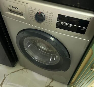 maşın maqnitafonları: Paltaryuyan maşın Bosch, 7 kq, İşlənmiş, Yarımavtomat, Qurutma var