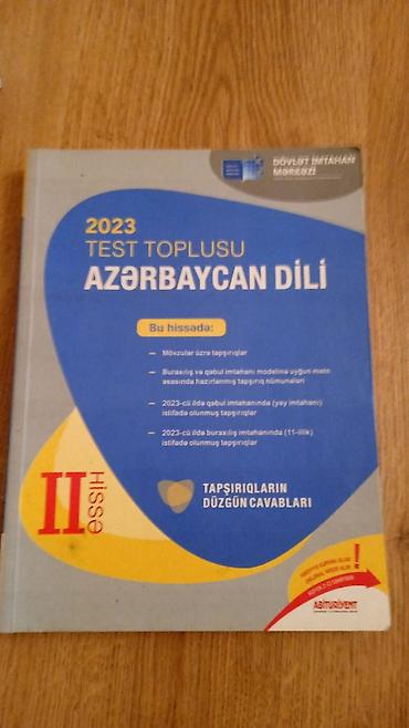 Azərbaycan dili Testlər 11-ci sinif, DİM, 1-ci hissə, 2023 il