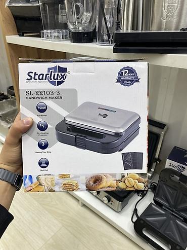 Вафельницы: Сэндвич-мейкер Starlux SL-22103-3 - Мощность: 750 Вт - Антипригарное — 1