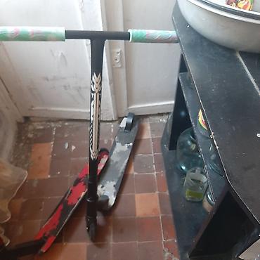 scooter freestyle: Freestyle skuter komplekti - T-formalı sükan: metall konstruksiya,i — 1