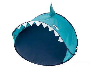 Šatori za decu: Dečiji pop-up šator za plažu – motiv ajkule - Zabavan šator u obliku — 3