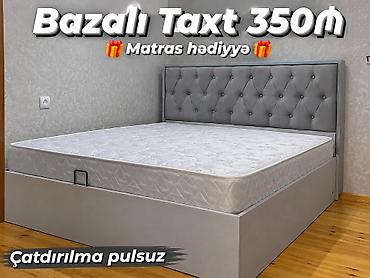 yerden saat: Bazalı taxt – 350₼ - Komplektdə hədiyyə: matras - Çatdırılma pulsuz — 1
