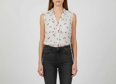 guess t shirty stripes: Top Secret, Women's blouse, size L