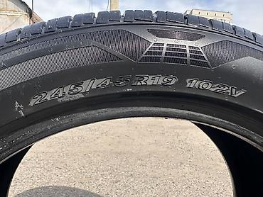 Шины CONTINENTAL R245/45/19 2шт, цена 7000 сом за пару. Шины NEXEN