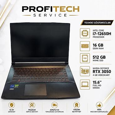 MSI: İşlənmiş MSI, 15.6 ", Intel Core i7, 512 GB, Ödənişli çatdırılma, Rayonlara çatdırılma, Ünvandan götürmə — 1