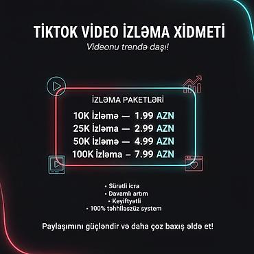reklama bax pul qazan: Sosial media üçün inkişaf xidməti – TikTok və İnstagram paketləri — 3