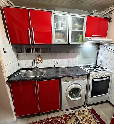 Кухонный гарнитур с глянцевыми фасадами - Комплектация: - Напольные