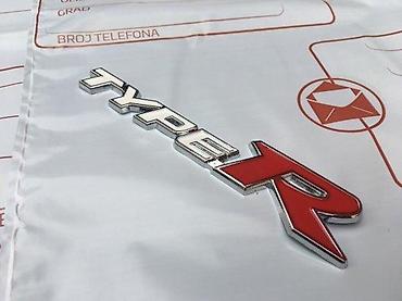 bronza za cunkove: NATPIS ZNAK HONDA TYPE R / TYPER - METALNI | Viber — 3