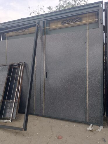 Həyət darvazaları: Dəmir Həyət darvazası, Yana açılan, Mexaniki, rəng - Mavi — 17