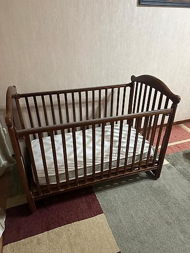 rant flex: Продаю детскую деревянную кроватку (приставную) с матрасом — 2
