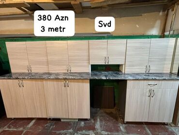кухонная мебель баку: Metbex mebeli tezedi Olcu 3 metr Qiymet 380 Azn Catdirilma mumkundu
