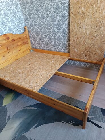 продам кровать бу: Эки кишилик керебет, Колдонулган, Without a mattress, узуну - 200 см